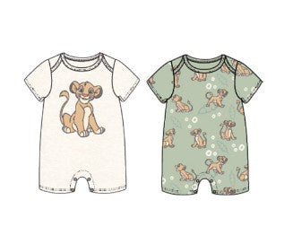 Disney Lion King Baby Boys 2PK Rompers