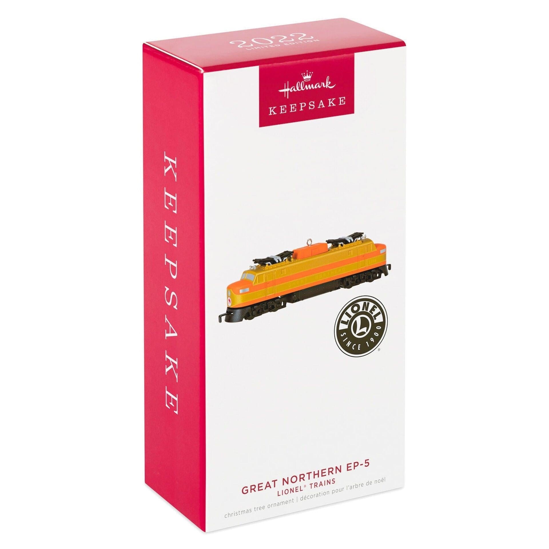 Lionel® Trains Great Northern EP-5 Metal Ornament, Gold
