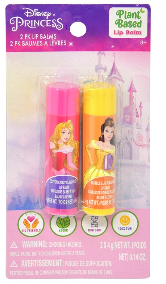 Princess Lip Balm 2pk on Card