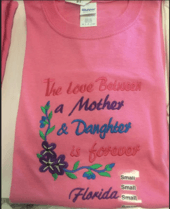 Love bw a mother & daughter is 4ever T-SHIRT