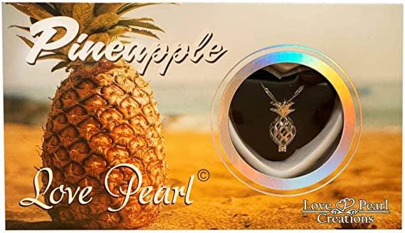 Love Pearl Necklace With Pineapple Charm