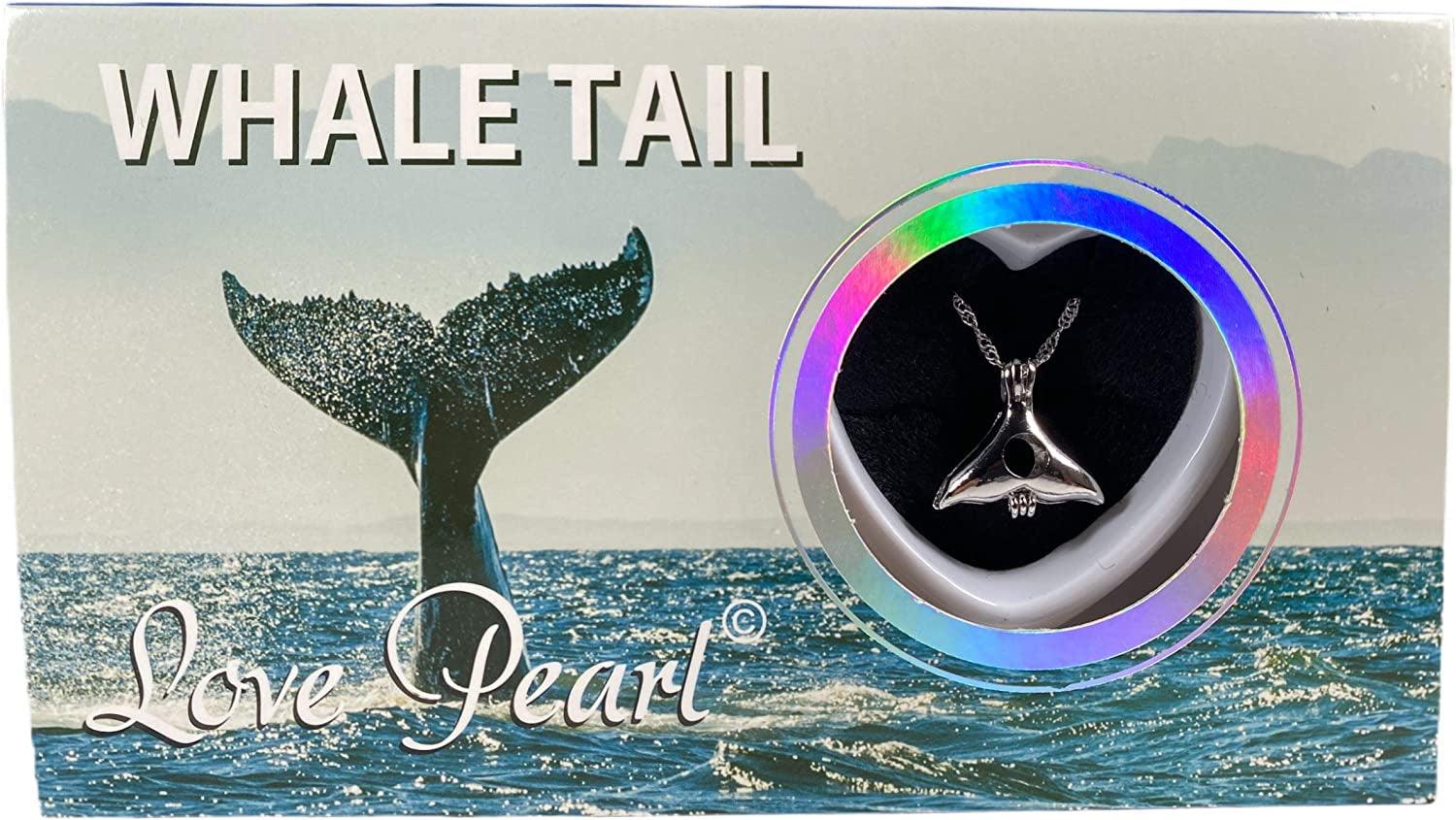Love Pearl Necklace With Whale's Tail Charm