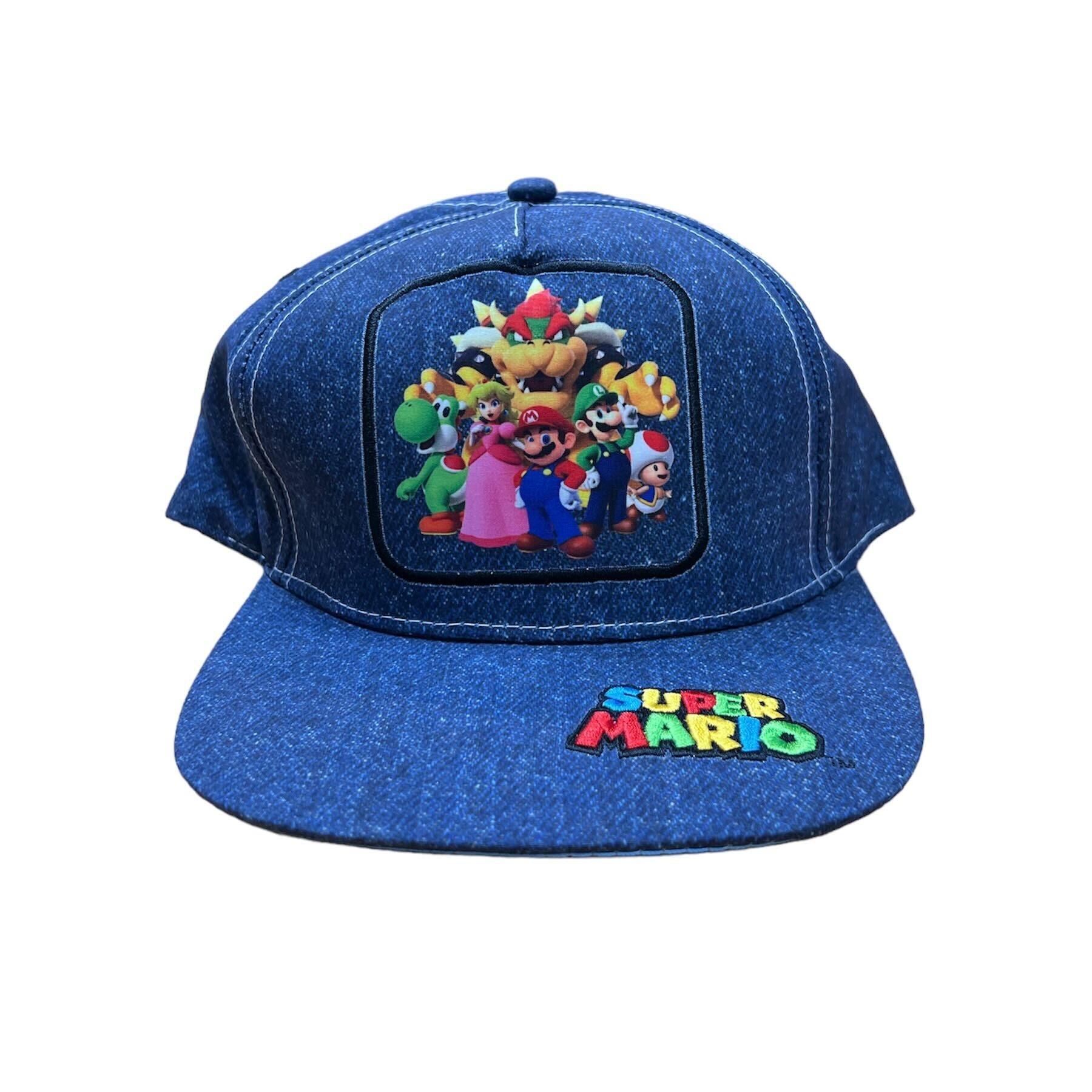 Mario & Friends Selfie Snapback Cap with Embroidered Details