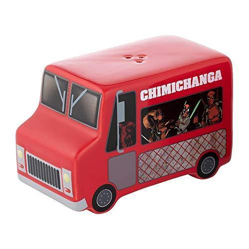 Marvel Deadpool & Food Truck Sculpted Ceramic Salt & Pepper Set