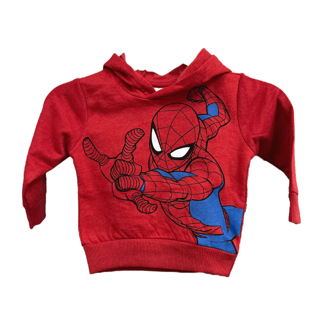 Marvel Spiderman Baby Hooded Sweatshirt Red
