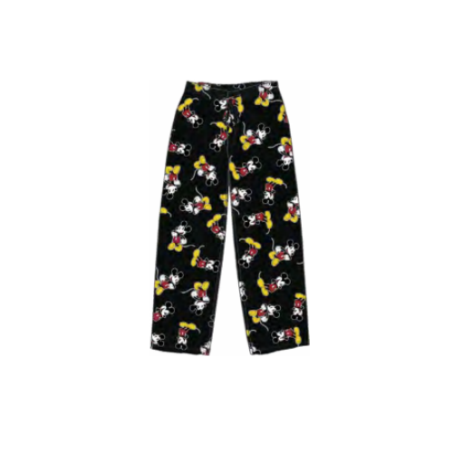 Men's Fun Print Pajama Lounge Pants, Black