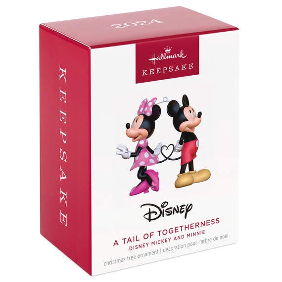 Hallmark Keepsake Christmas Ornament 2024, Disney Mickey and Minnie A Tail of Togetherness, Gifts for Disney Fans