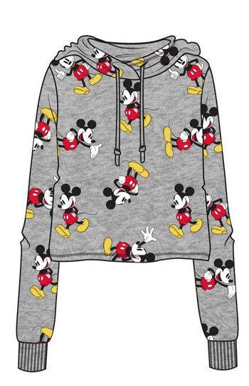 Mickey Around Me Cropped Junior Hoodie