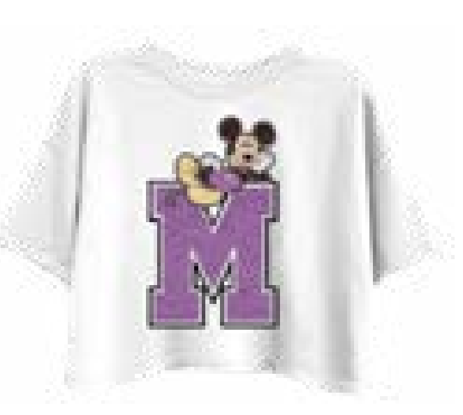 Mickey Mouse Chenille Letter Skimmer Tee