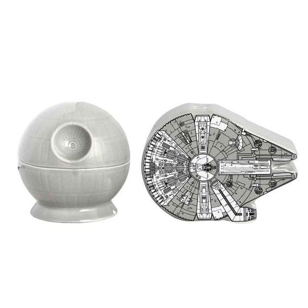 Millennium Falcon & Death Star Sculpted Salt & Pepper Set