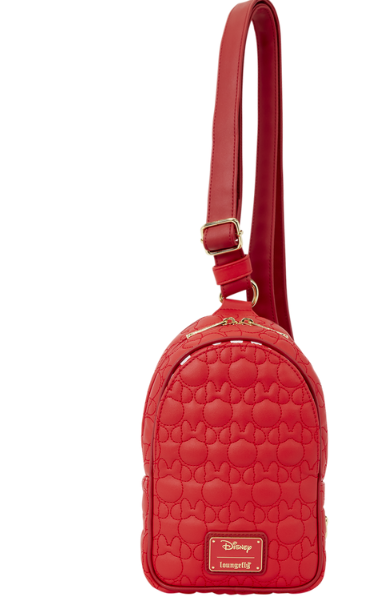 Disney Minnie Mouse Convertible All-Over Print Sling Crossbody Bag