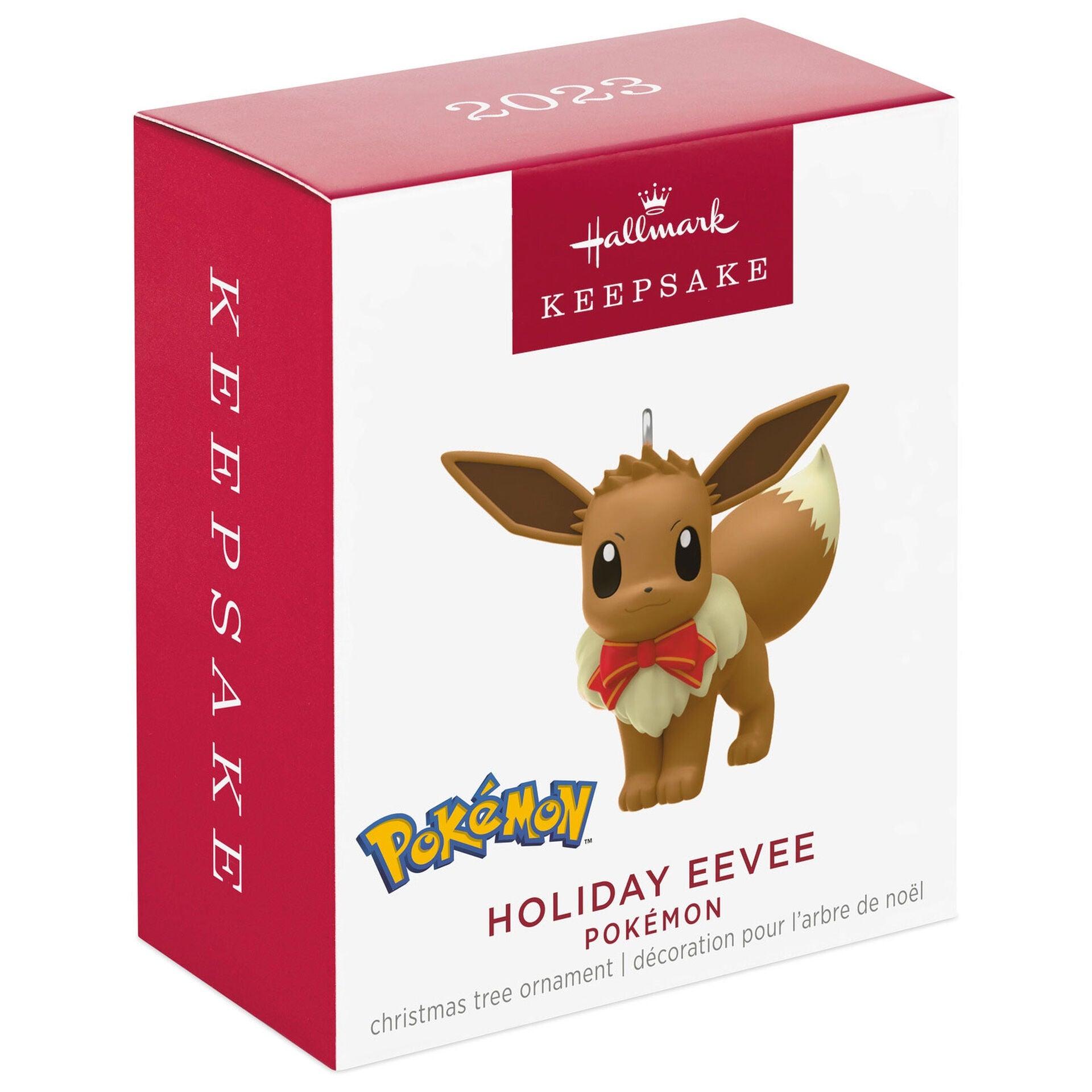 Mini Pokémon Holiday Eevee Ornament, 1"