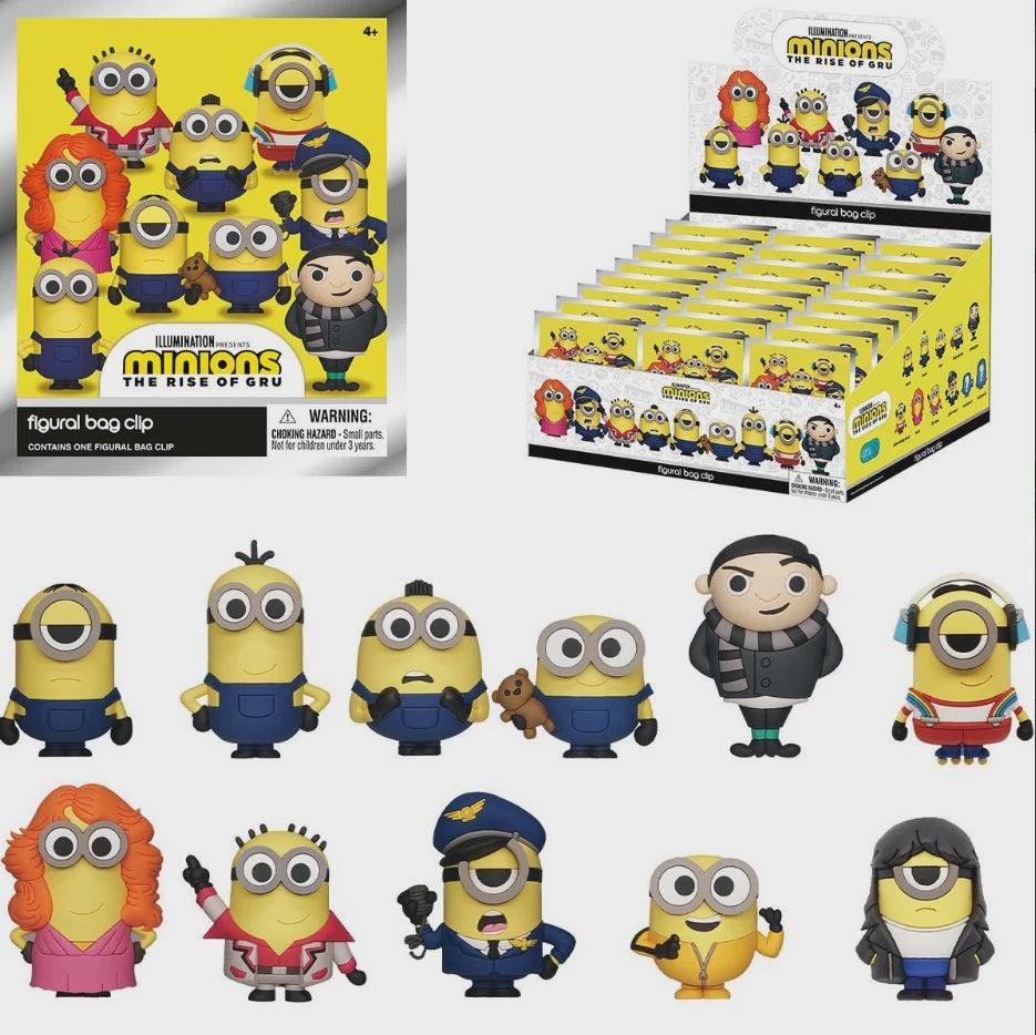 Minions The Rise Of Gru 3D Foam Figural Bag Clip Keyring Blind Bag