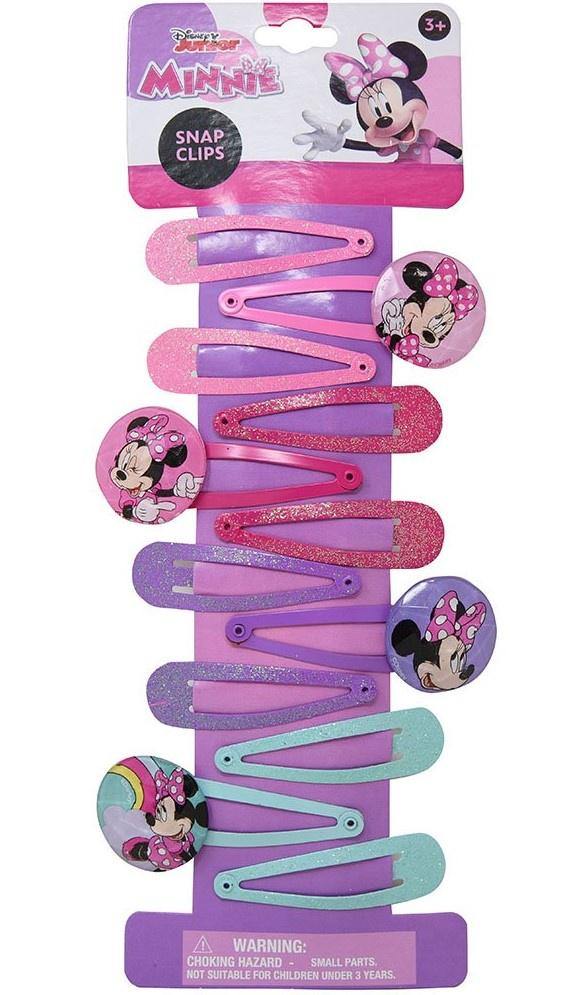 Minnie 12pk Snap Clips on Card