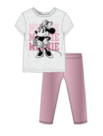 Minnie Little Girls Shirt and Leggings Set Grey