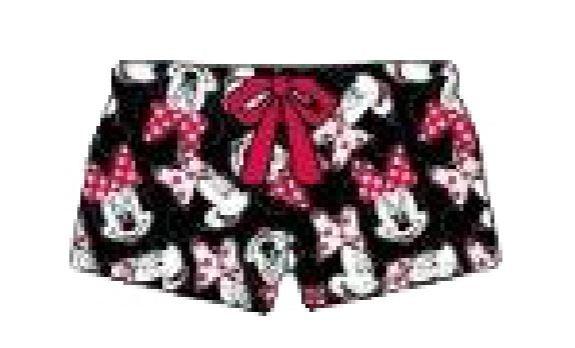 Minnie Mouse Black Shorts with Satin Drawstring Bow