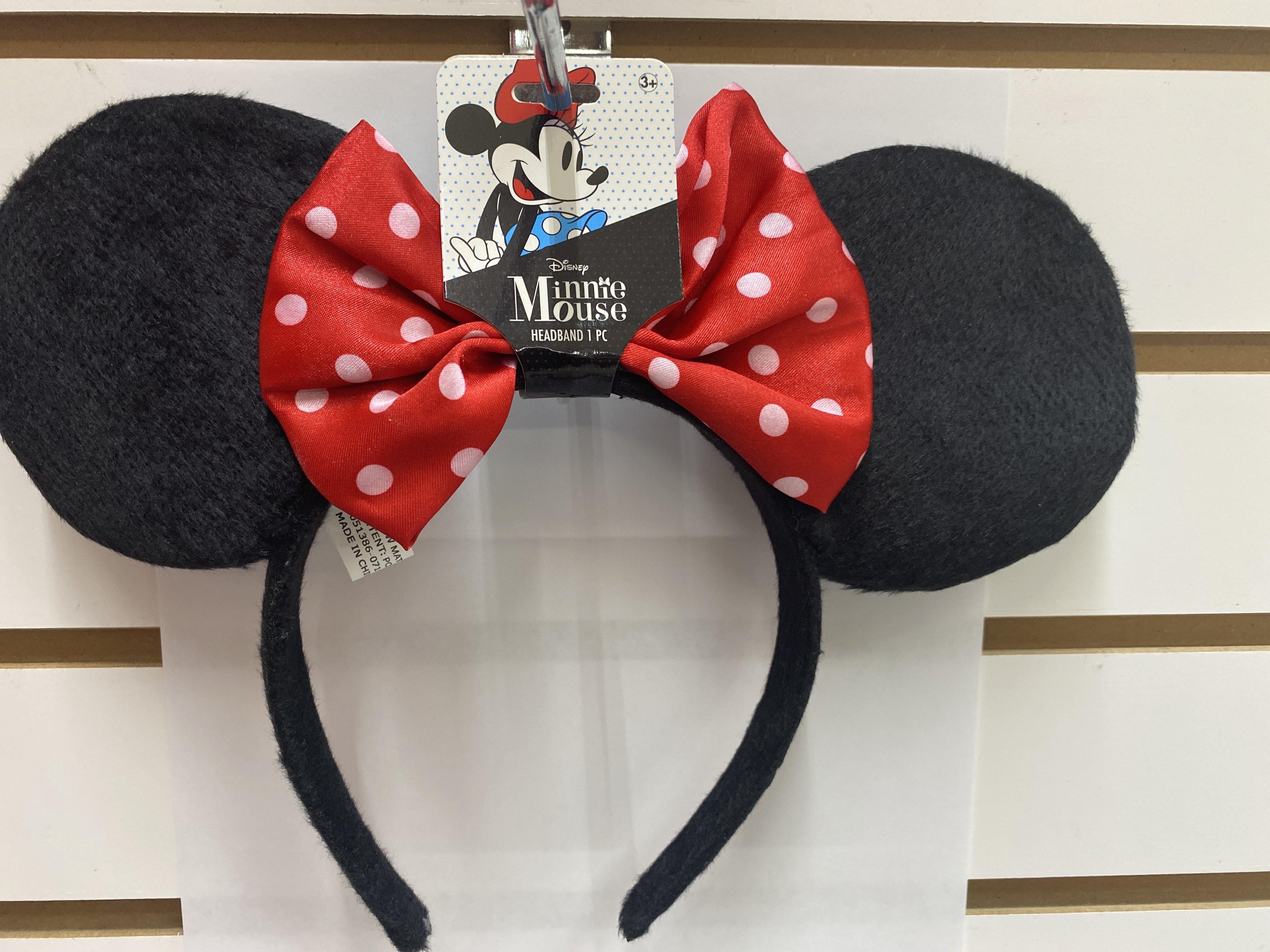 Disney Minnie Sequin Ears Headband Black/Red