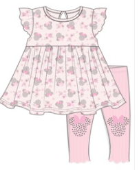 Minnie Toddler 2-Piece Dress Set with Leggings