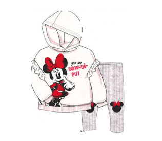 Minnie You Bow Girls Pullover Hoodie and Leggings Set