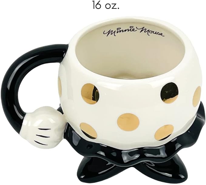 Disney Minnie Mouse Molded Mug White in Box