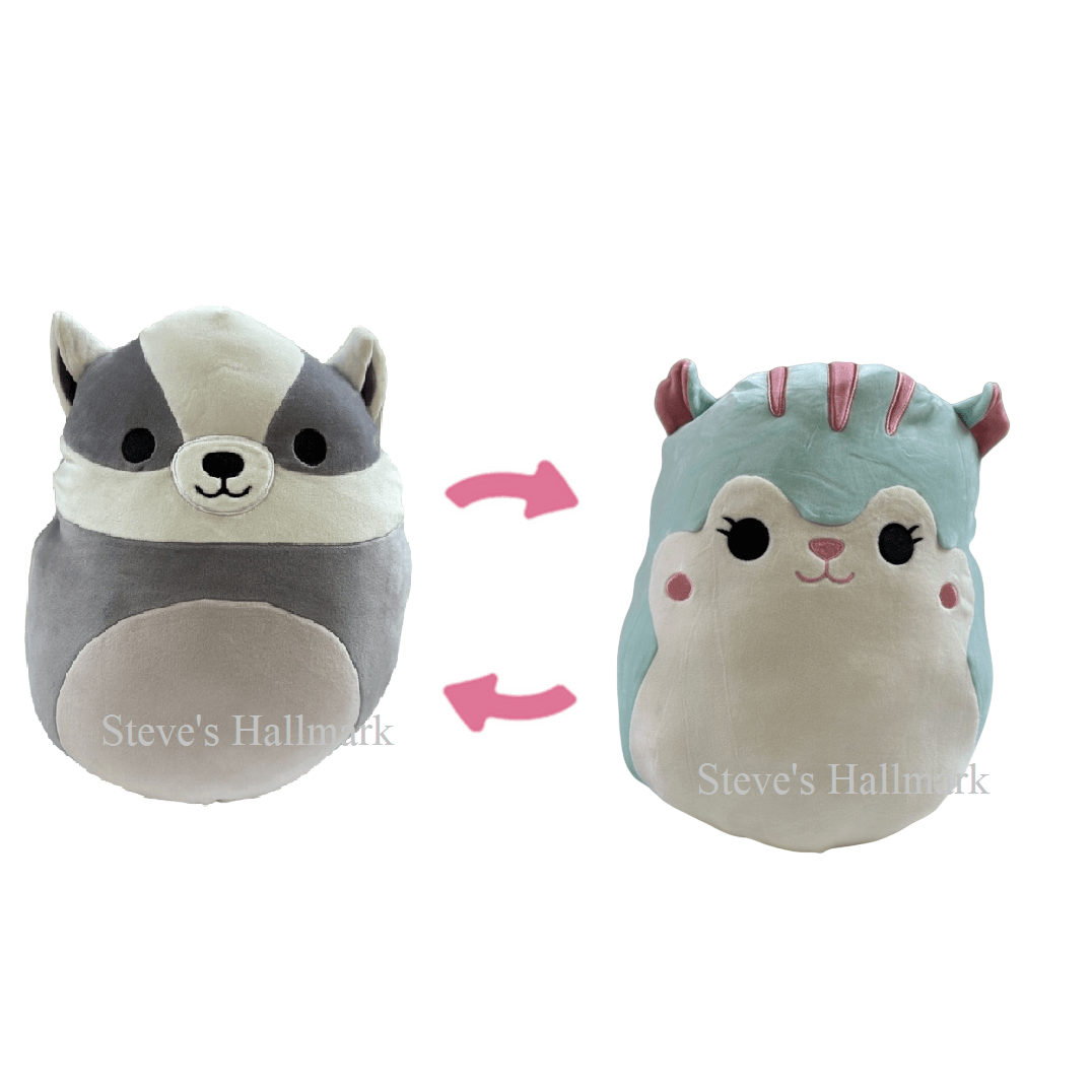 Mita and Serene the Squirrel Flip-A-Mallow 12"Plush