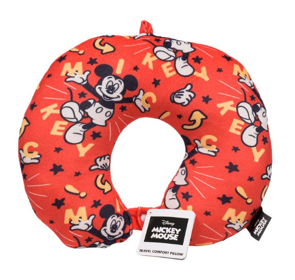 Disney Mickey Mouse Travel Red Neck Pillow