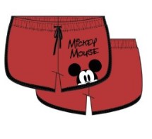 Disney Junior Ladies Mickey Mouse Peeking Dolphin Shorts Red