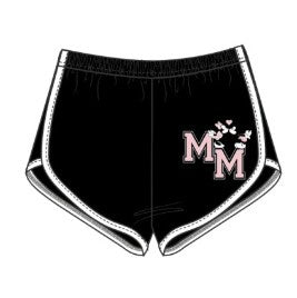 Junior Mickey & Minnie Kiss Sport Short w/ Binding Black