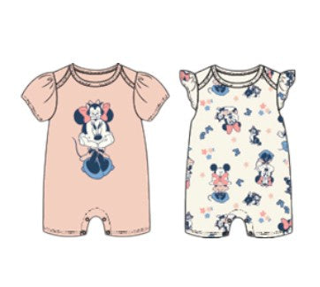 Disney Minnie Mouse Baby Girls 2PK Rompers