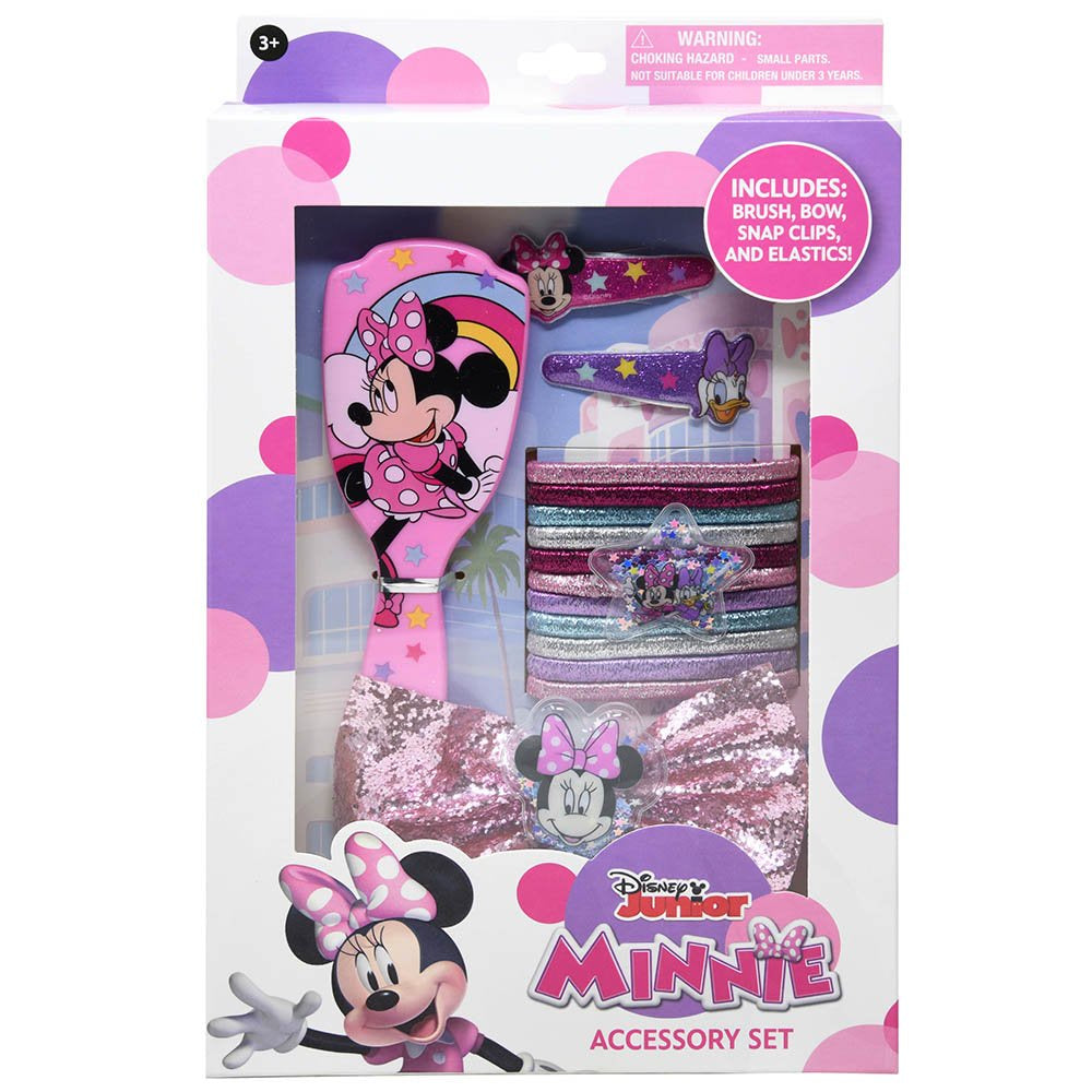 Disney Minnie Mouse Brush & Hair Accessories in Box