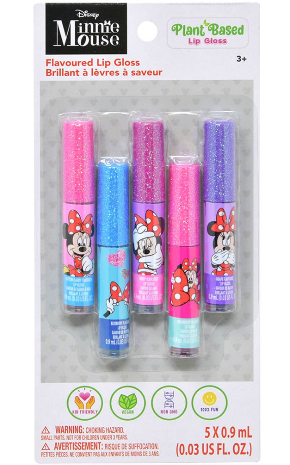 Minnie 5pk Lip Gloss on Card