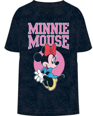 Disney Sitting Minnie Parks Boyfriend Junior Navy T-shirt