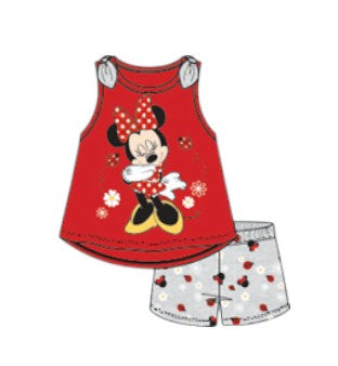 Disney Infant Minnie Mouse Baby Girls 2Pc Short Set Red
