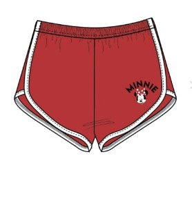 Junior Minnie Head Short w/ Binding Red