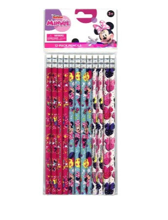 Minnie 12pk Pencil in Poly Bag & Header