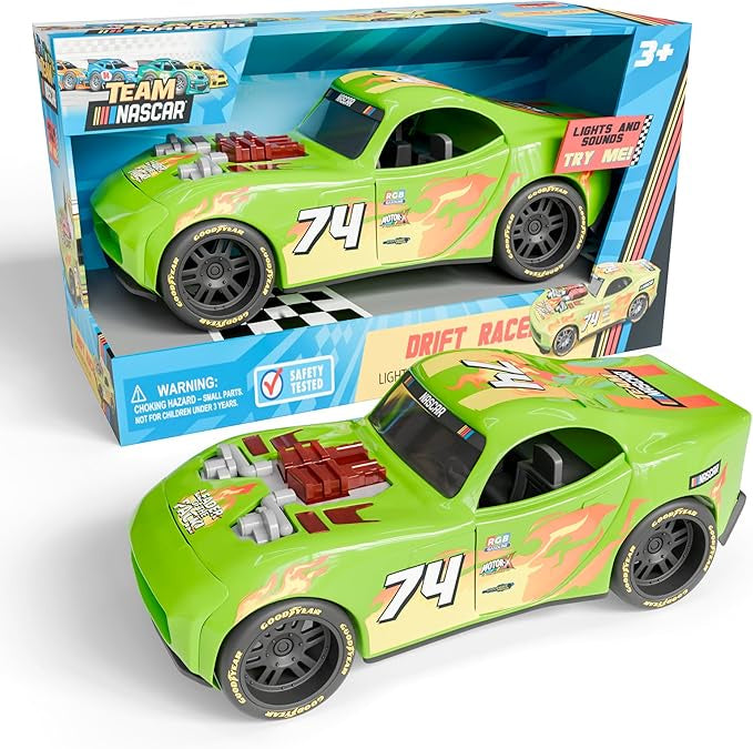 Nascar Muscle Car with Sound in Box
