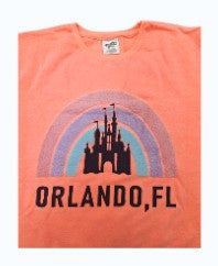 Orlando Fl. Castle Neon Punch Adult Sweatshirt