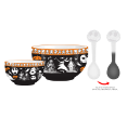 Nightmare Before Christmas Characters Boxed Ceramic Bowl w Color Change Spoon