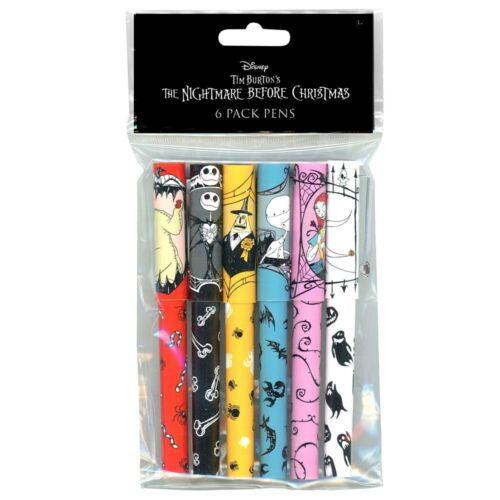 Nightmare Before Christmas 6pk Pens In Poly Bag