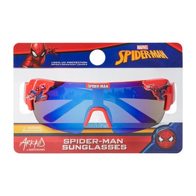 Kids Arkaid Spider Man Blue Lens Sport Wrap Sunglasses