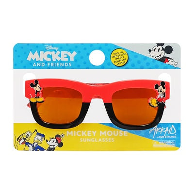Arkaid Mickey Mouse Red & Black Wayfarer Sunglasses