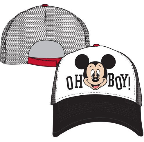 Adult Disney Mickey Oh Boy Cap Mesh Back Trucker