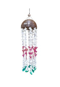 Orlando Butterflies Genuine Sea Shells Wind Chimes
