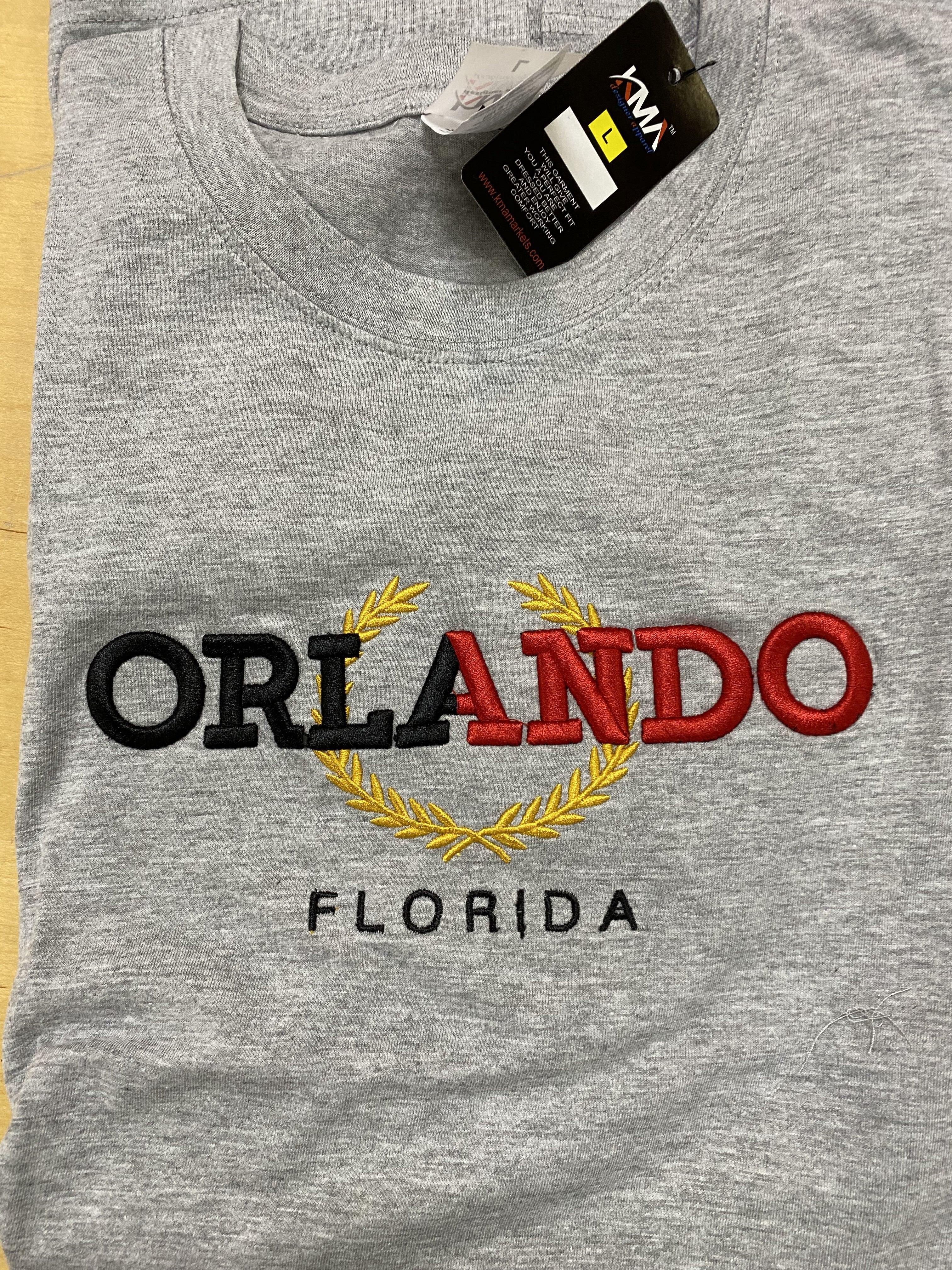 Orlando Black/Red Design Sports Gray Tshirt
