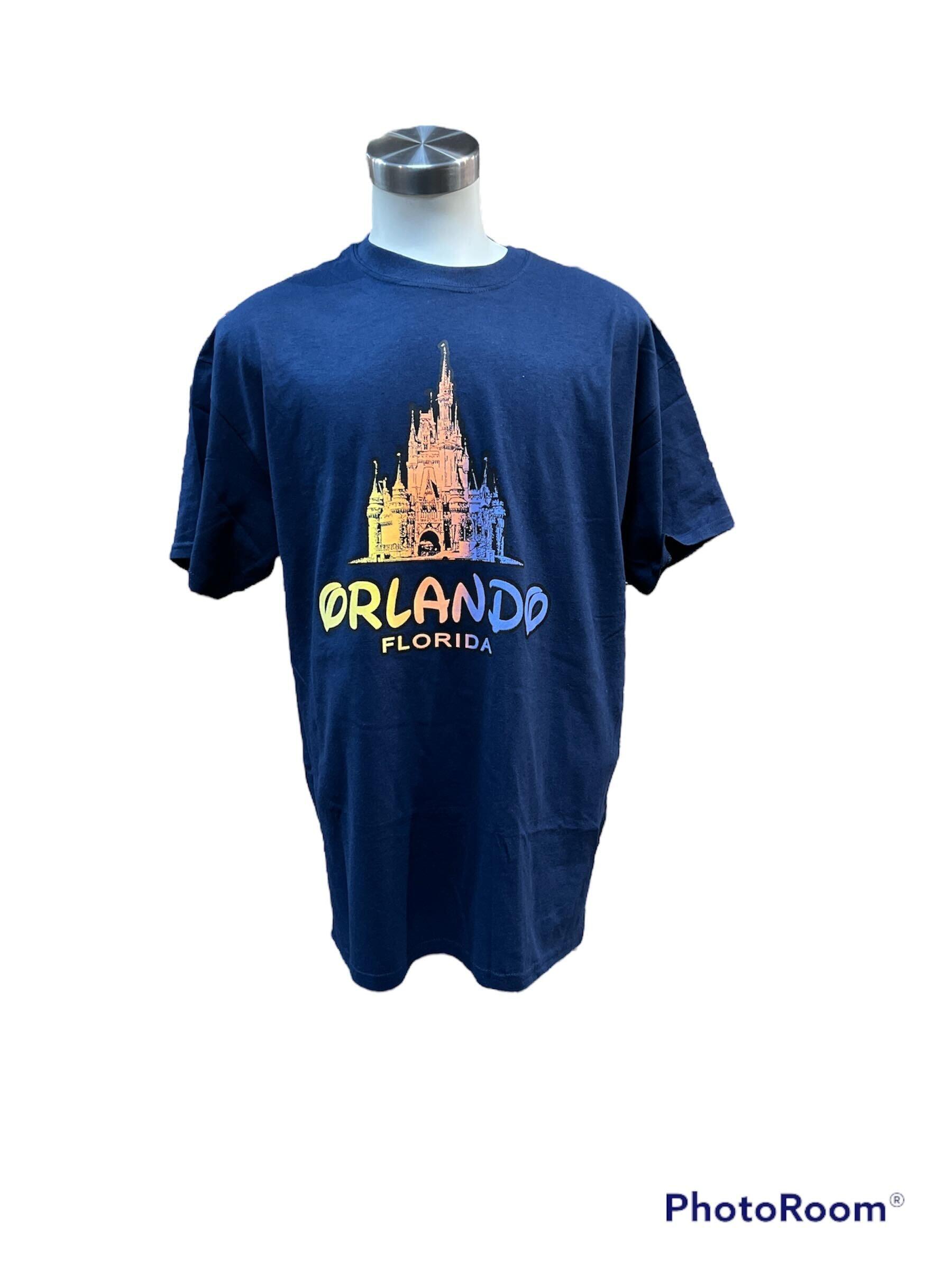Orlando Castle Navy Colorful Print