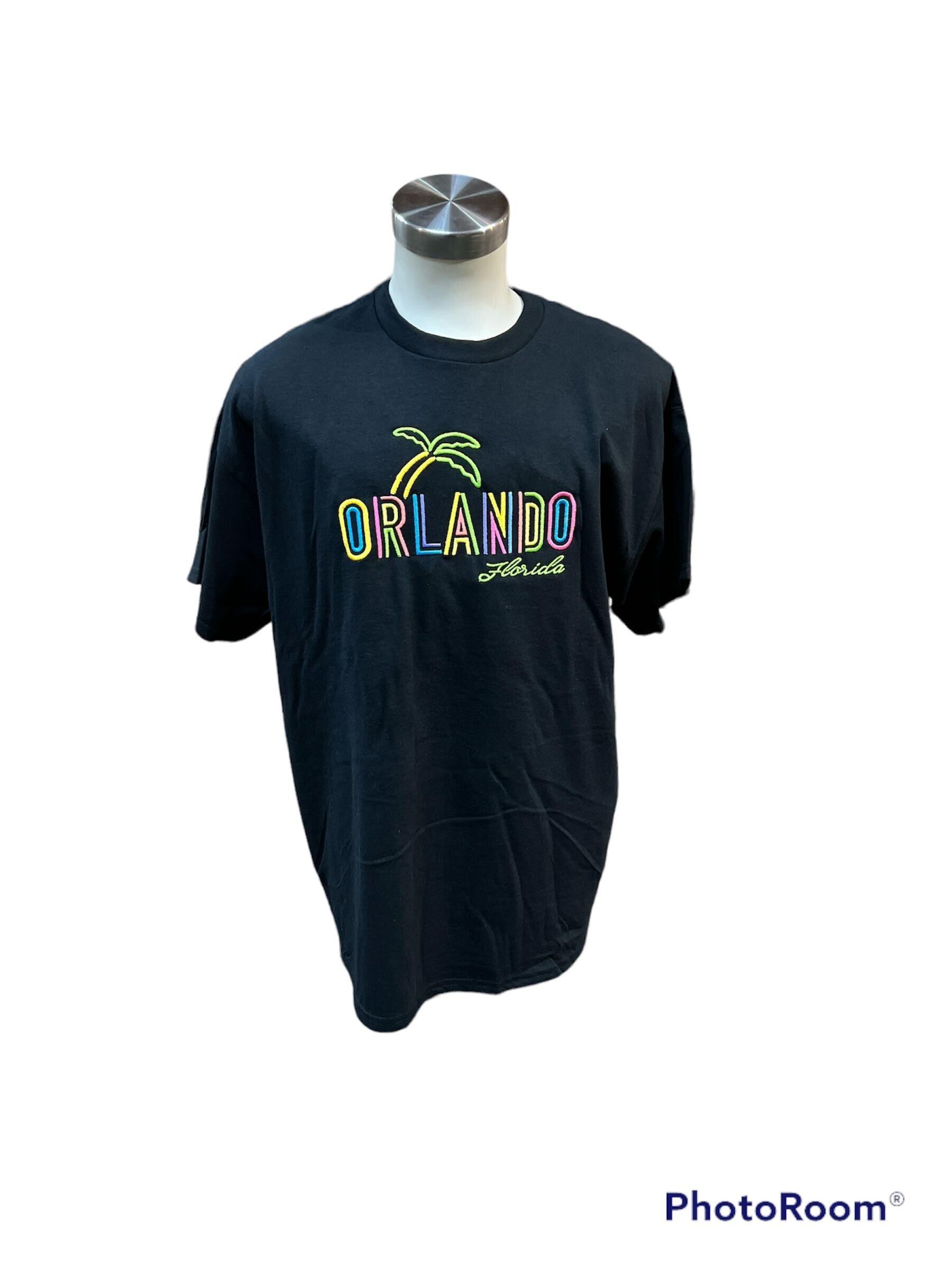 Orlando Florida Palm Tree Black Shirt