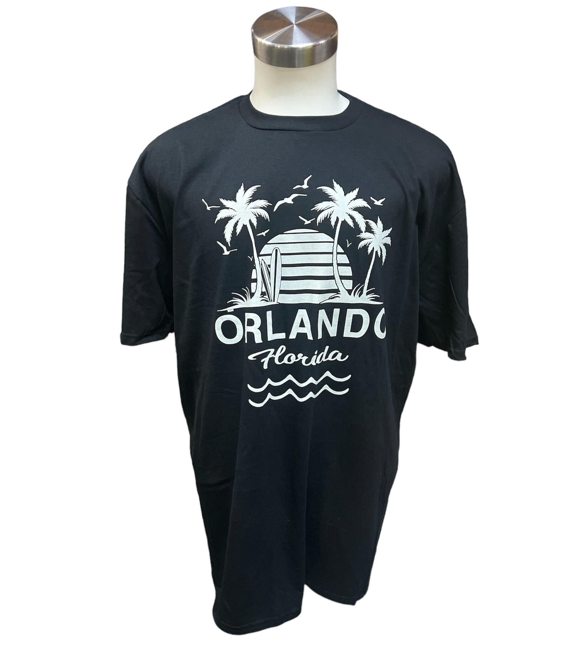 Orlando Florida Palm Tree Sunset B&W T-Shirt