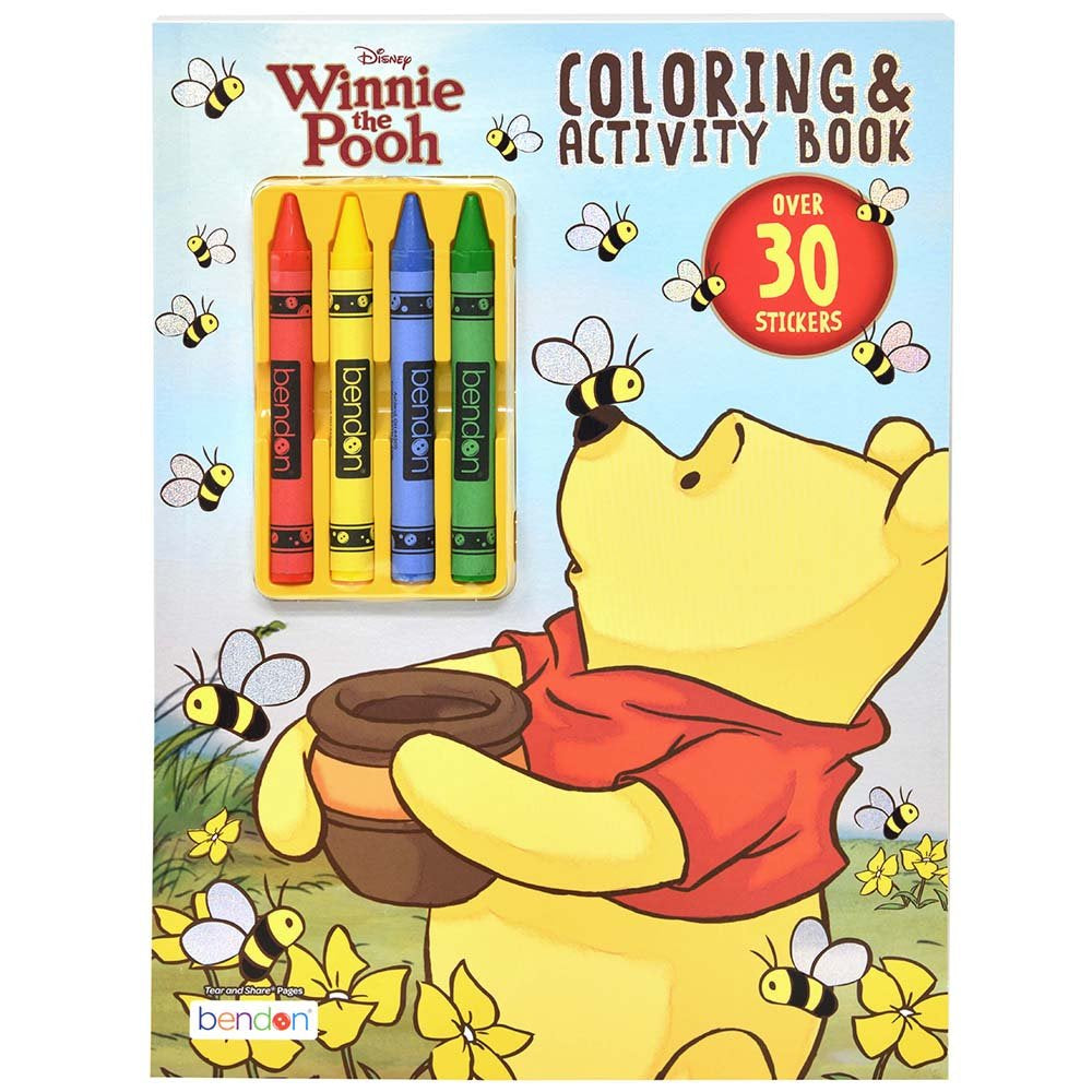 Pooh Coloring & Activity Book W/ Crayons