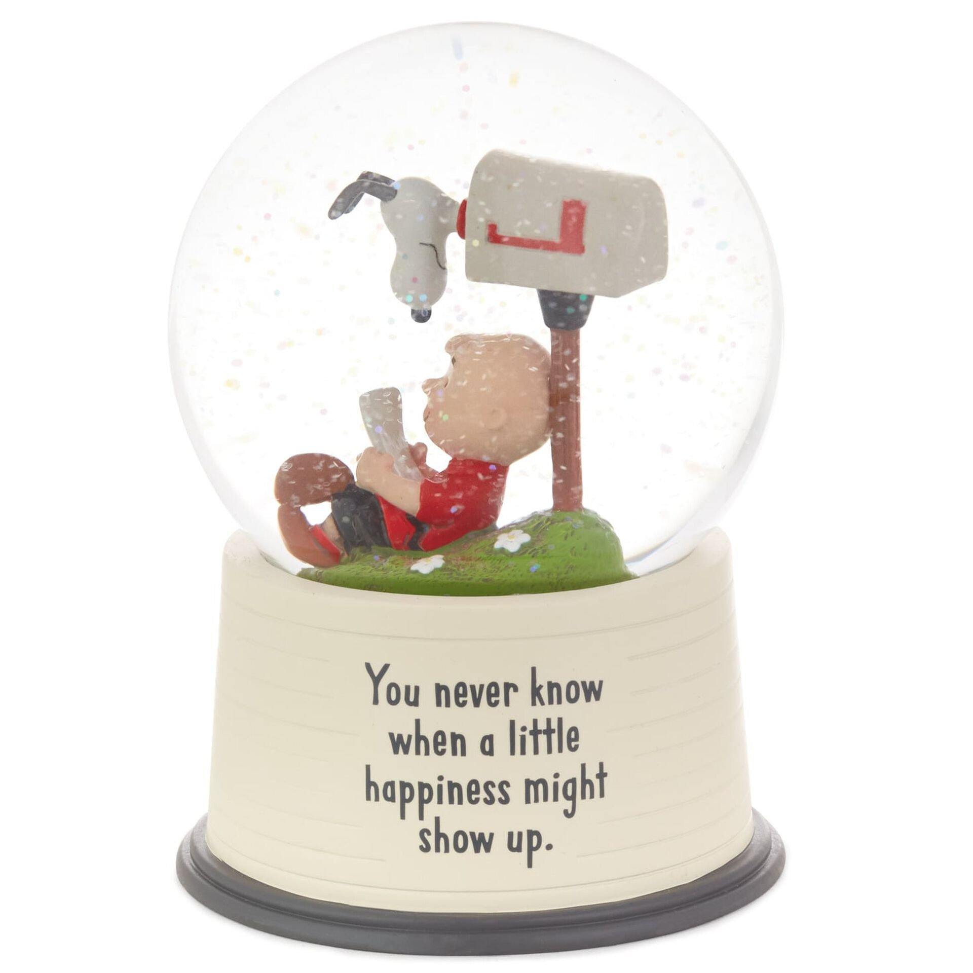 Peanuts® When Happiness Shows Up Snow Globe