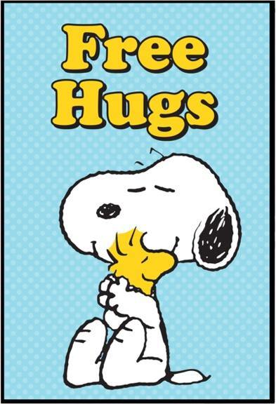 Peanuts Woodstock Free Hugs Mdf Wood Wall Art 13" X 19"